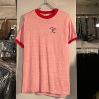 80s　Sportswear　リンガーTシャツ　DEAD STOCK　USA製　Size L　mount royal college　(S4098)