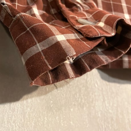 40s　Brookville　L/S Vintage Rayon Shirt　ヴィンテージ レーヨンシャツ　Size M　ボックスシャツ　オープンカラー　(S4053)