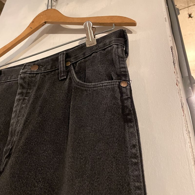 80s Wrangler 13MWZWK 後染め ブラックデニムパンツ 32×33 USA製