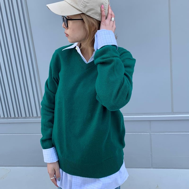 POLO by Ralph Lauren ラムウールニット Vネック セーター