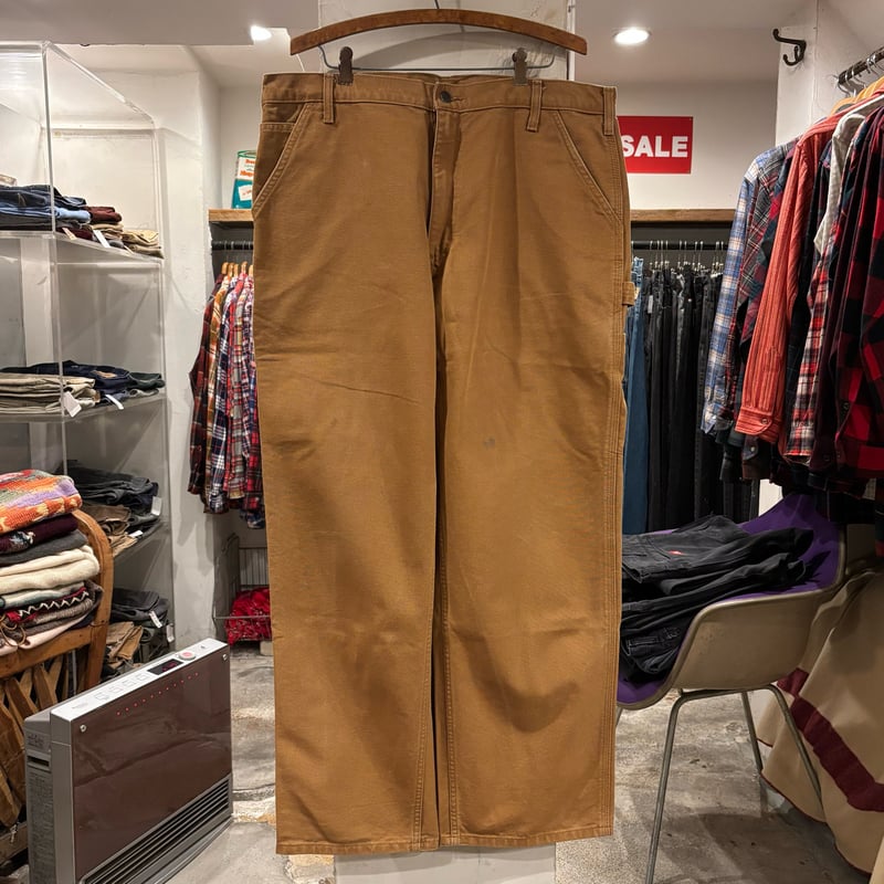 M*N様 カーハート　ダック　雰囲気抜群　ペインターパンツ　古着　ブラウン　茶色 carhartt ダック地 ペインターパンツ カーハート ブラウン