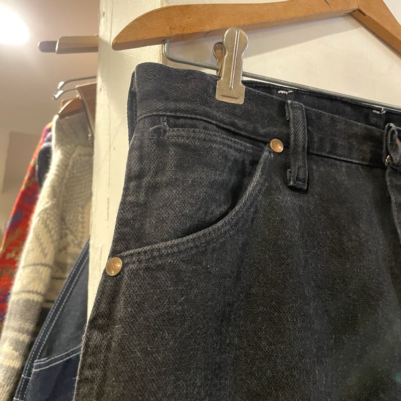 90s Wrangler ブラックデニムパンツ 13MWZWK USA製 ラングラー