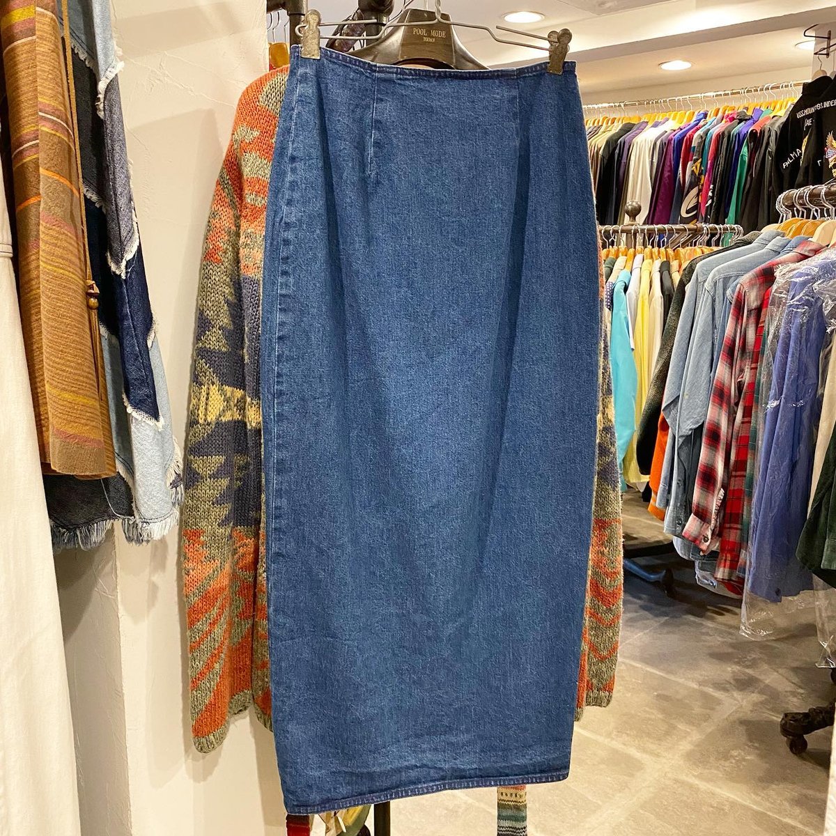 RALPH LAUREN COUNTRY デニムラップスカート 90s ラルフローレン RALPH LAUREN COUNTRY デニムラップスカート 90s ラルフローレン