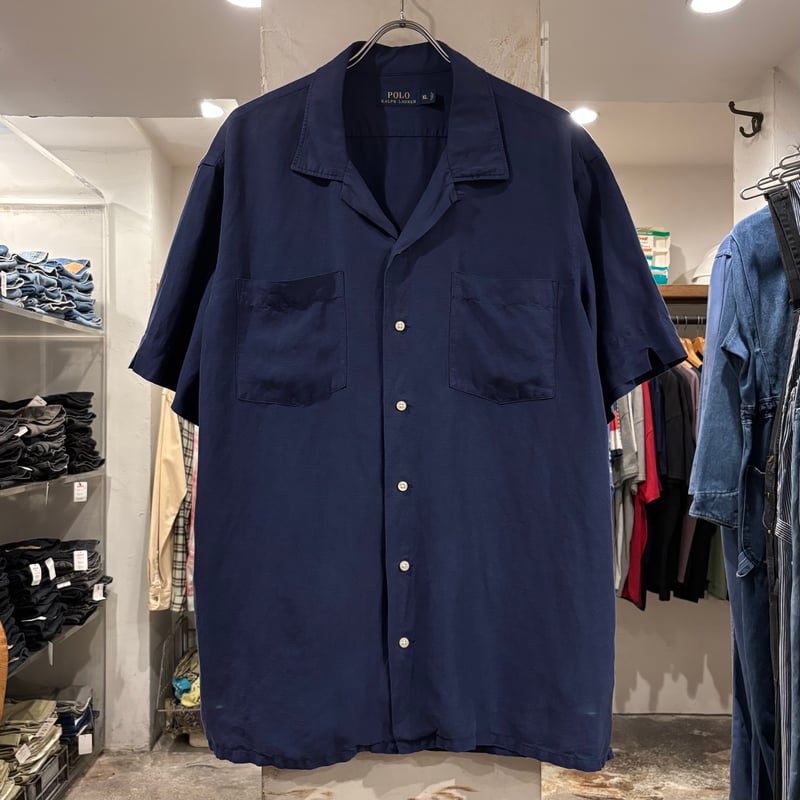 POLO RALPH LAUREN S/S オープンカラーシャツ ラルフローレン Size X