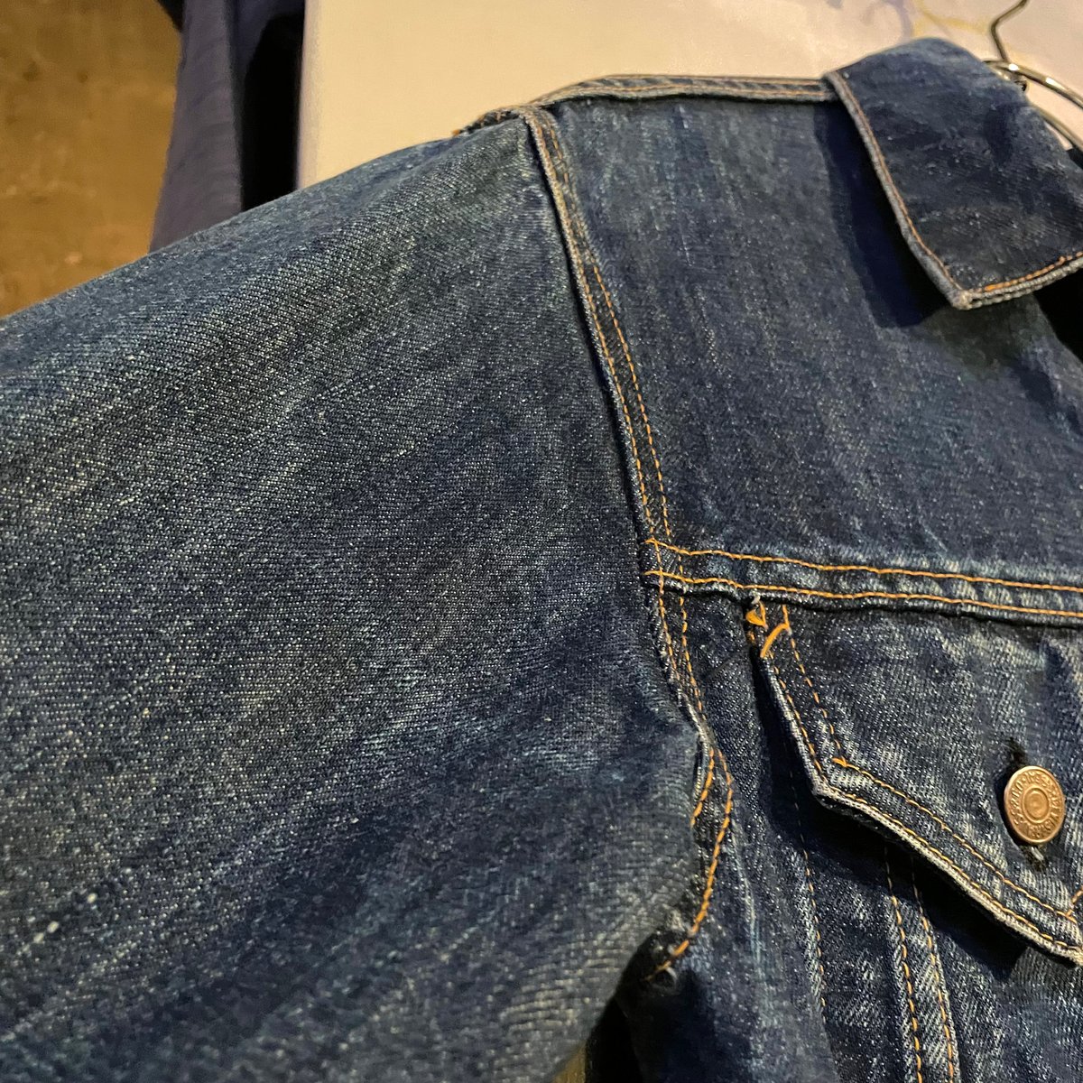 70s Levi's 70505 Big E デニムジャケット 4th Type ケアタグ S...