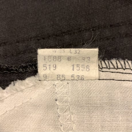 80s　Levi's 519　ブラック　リーバイス　コーデュロイパンツ　黒　1985年　(S1898)