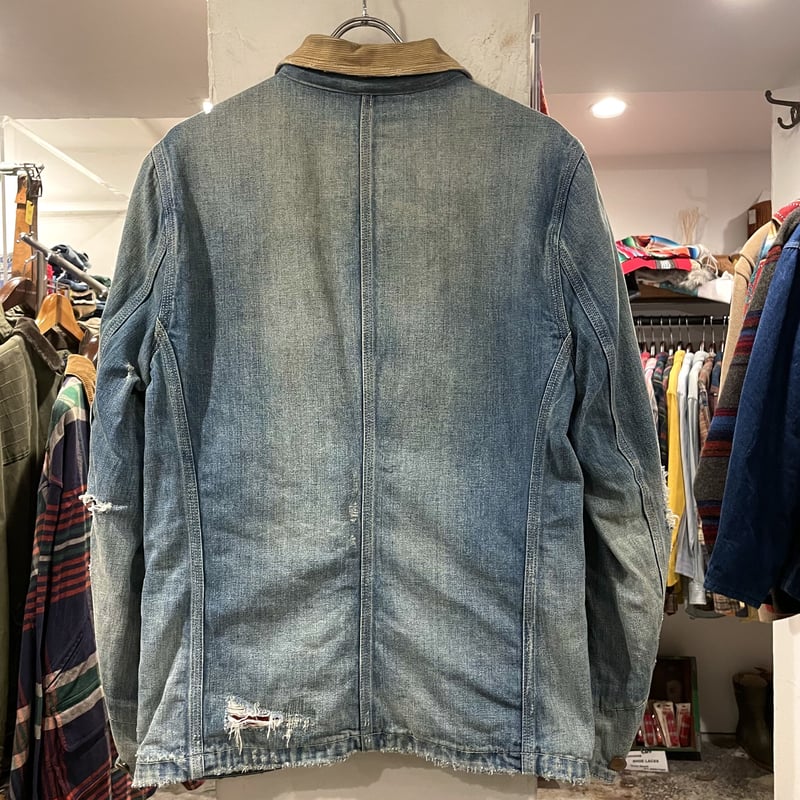 DENIM&SUPPLY デニム カバーオール USED加工 デニムアンドサプライ