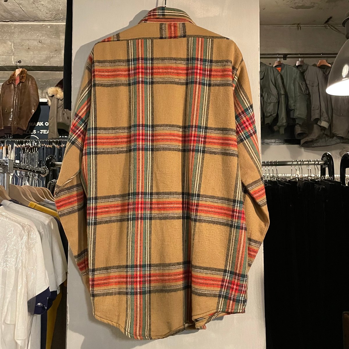 70s Mr.Leggs L/S ネルシャツ DEAD STOCK USA製 Size M コ 70s Mr.Leggs L/S ネルシャツ DEAD STOCK USA製 Size M コ