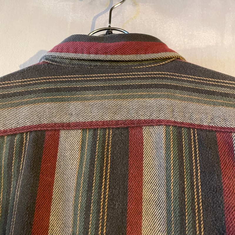 80s FIVE BROTHER L/S ネルシャツ USA製 Size XL ファイブブラザ