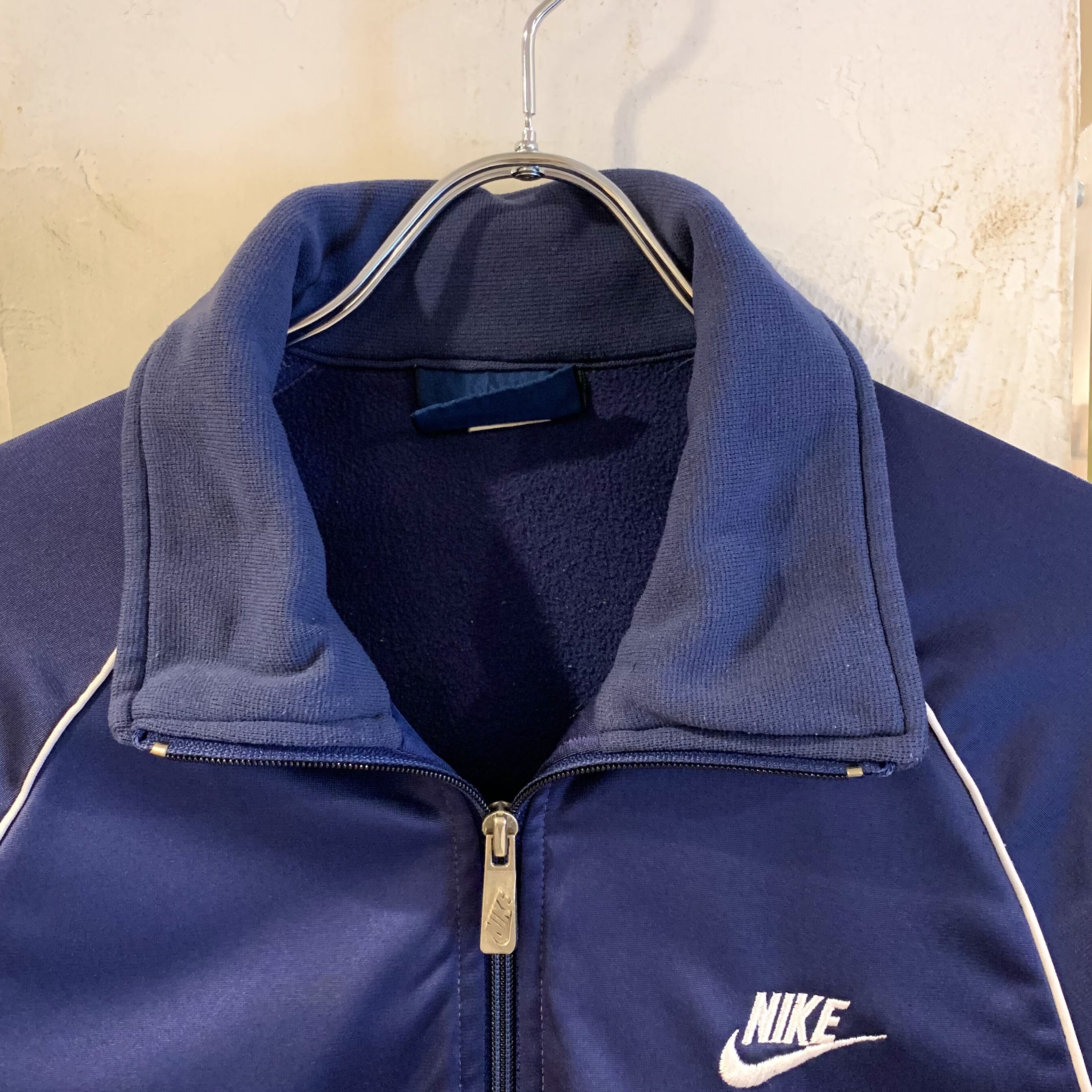 【希少】80s NIKE トラックジャケット ベロア 紺タグ USA製 original