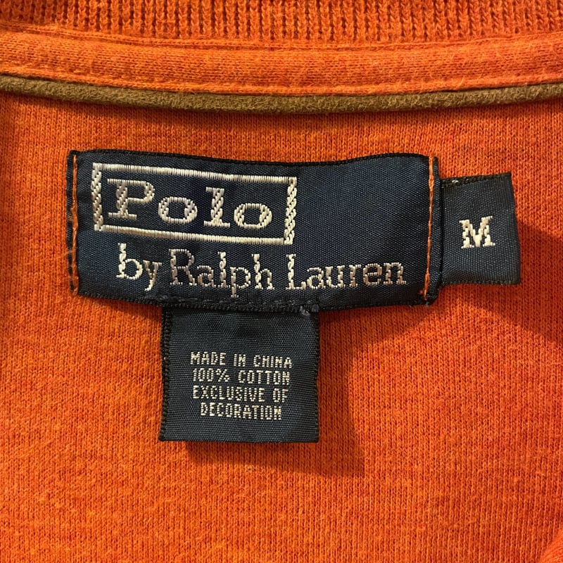 POLO by Ralph Lauren ハーフジップスウェット オレンジ ラルフ