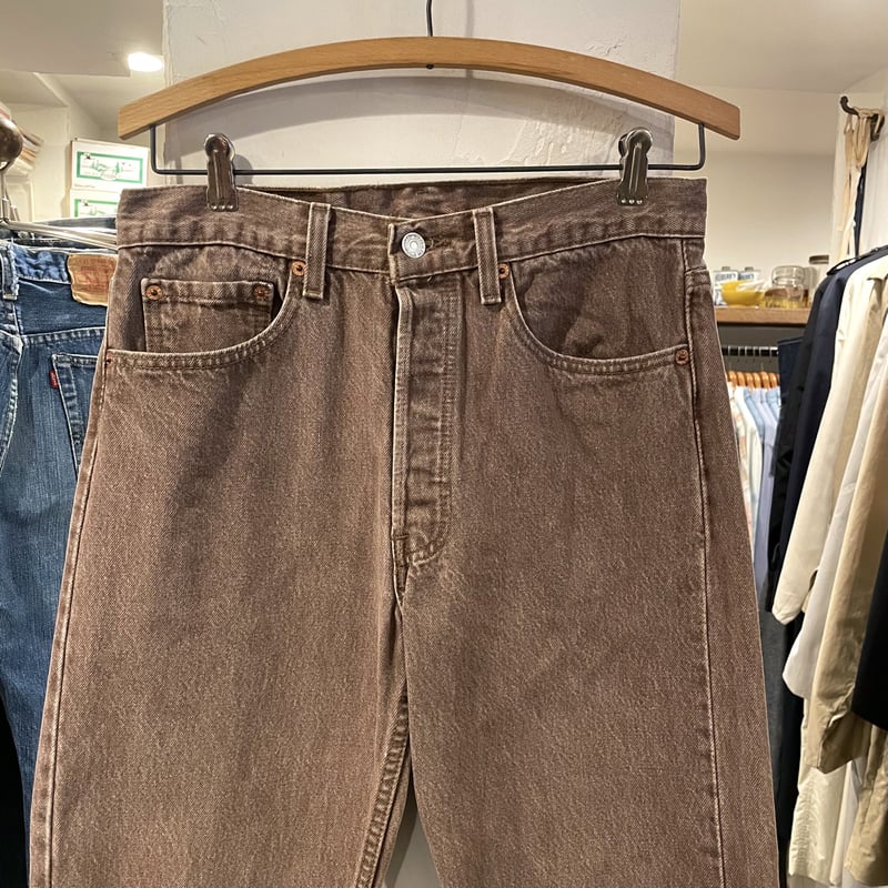 Levi's 501 90年代 リーバイス 先染めカラーデニム ブラウン USA
