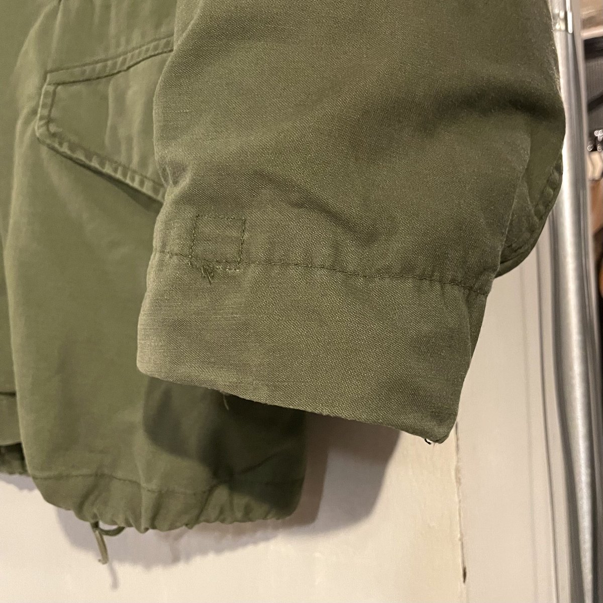 80s US NAVY M-65 Field Jacket SEABEES 3rdタイプ ブラ