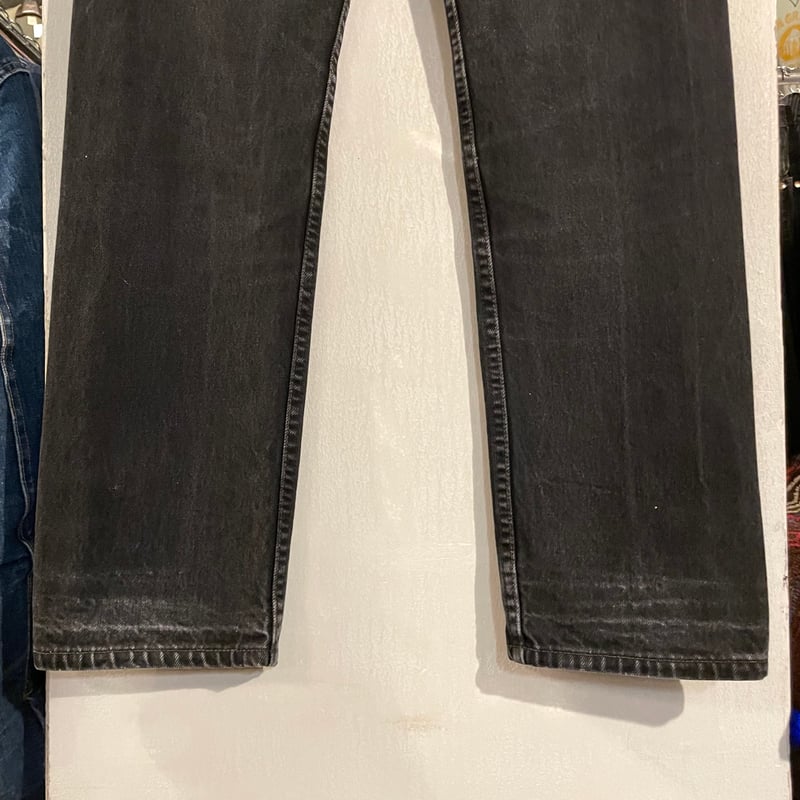 90s Levi's 501 後染めブラックデニム パンツ 27×30 USA製 FOR WO