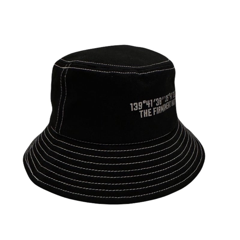 GPS Logo Cotton Buckt/バケットハット ブラック | THE FIRMAMENT