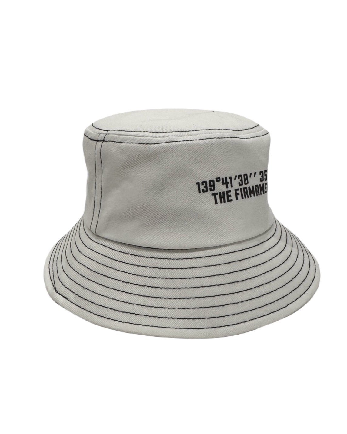 GPS Logo Cotton Buckt/バケットハット ホワイト | THE FIRMAMENT GPS Logo Cotton Buckt/バケットハット ホワイト | THE FIRMAMENT