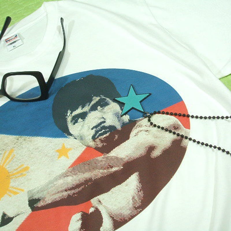 祖国を背負い☆パックマン！】マニーパッキャオTシャツボクシング