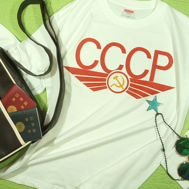 CCCP☆翼を授かり未来系？！】ソビエトCCCP長袖TシャツCCCP
