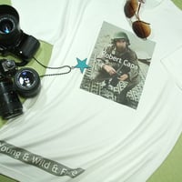 【ロバート・キャパ！若く野蛮で自由】キャパTシャツロバート・キャパＴシャツ【サイズ：S 、M 、L 、XL 】【５０００円以上で】送料無料　Ｔシャツ　メンズ　大きいサイズ　半袖　メッセージ　ロバート・