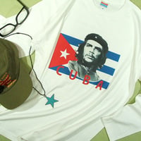 【ゲバラとCUBA国旗★ロンＴ登場ッ！】ゲバラ長袖Tシャツチェ・ゲバラ長袖Ｔシャツ【サイズ：S 、M 、L 、XL 】【５０００円以上で】送料無料　Ｔシャツ　メンズ　長袖　ロンＴ　プリン