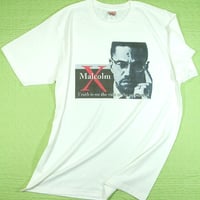 【熱くCOOLに★マルコムＸ！】マルコムエックスTシャツマルコムX Ｔシャツ【サイズ：S、M、L、XL 】【５０００円以上で】送料無料　Ｔシャツ　メンズ　半袖　プリント　マルコムX　アメリカ　黒人解放