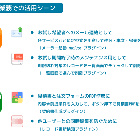 kintone メーラー起動 mailto プラグイン（お試し版）