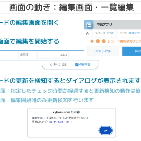 kintone レコード更新検知プラグイン（お試し版）