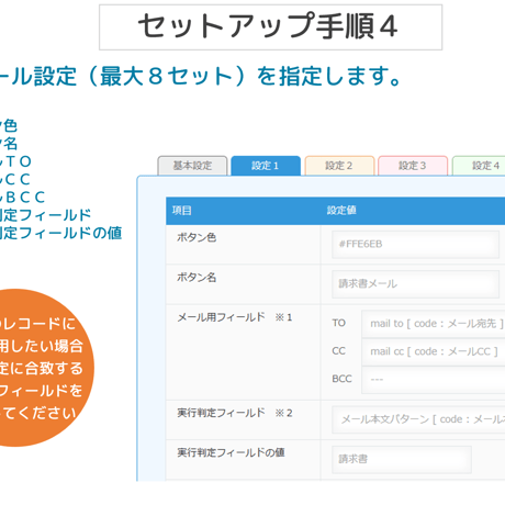 kintone メーラー起動 mailto プラグイン（お試し版）