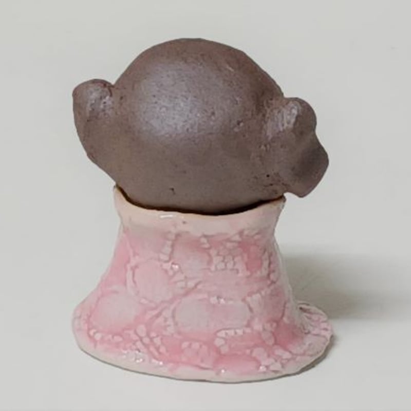可愛いお地蔵 お願い地蔵さんピンク小 有田焼 置物 インテリア うつわ