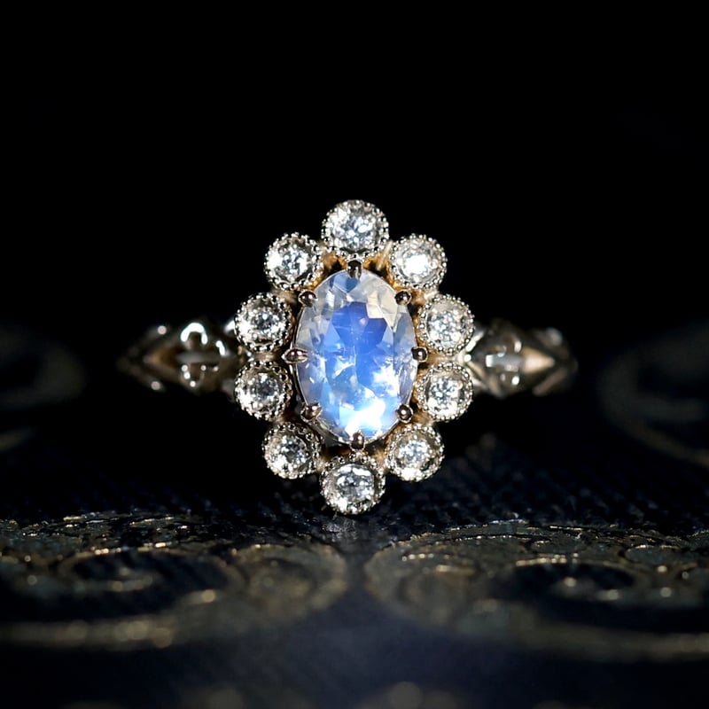 agete ラブラドライト　SV925 K10 13号 WEB限定》K10ラブラドライトピアスセット｜ピアスチャーム