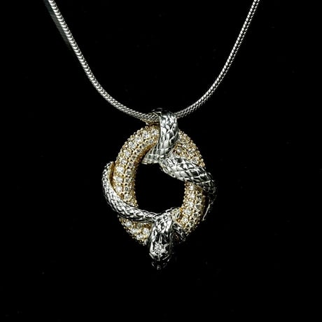 Zoé lune PN 月K18YG,ヘビPT  ダイヤモンド