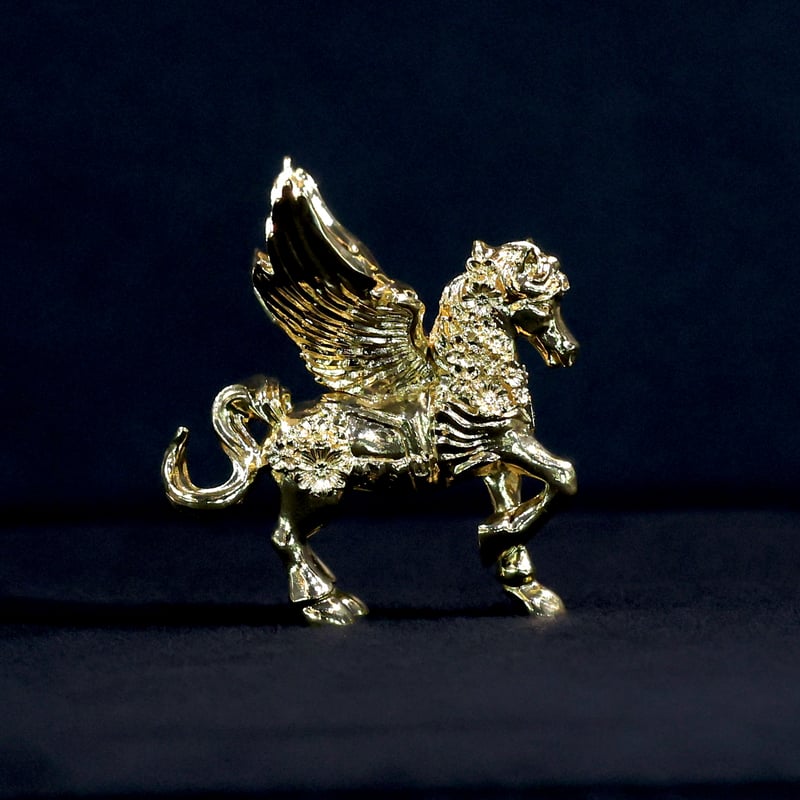 受注生産〉シルバー ゴールドコーティング Golden Pegasus