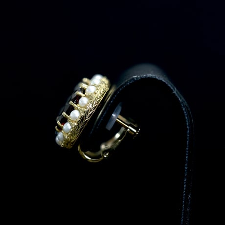 Grand Mélisande earring K18YG ガーネット