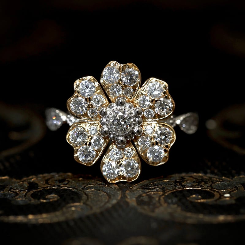 花さまリクエスト⭐︎ K18 ダイヤモンド リング　ツイストデザイン k18WG】ダイヤモンド 0.25ct ツイストデザイン リング – ABABIL.gems