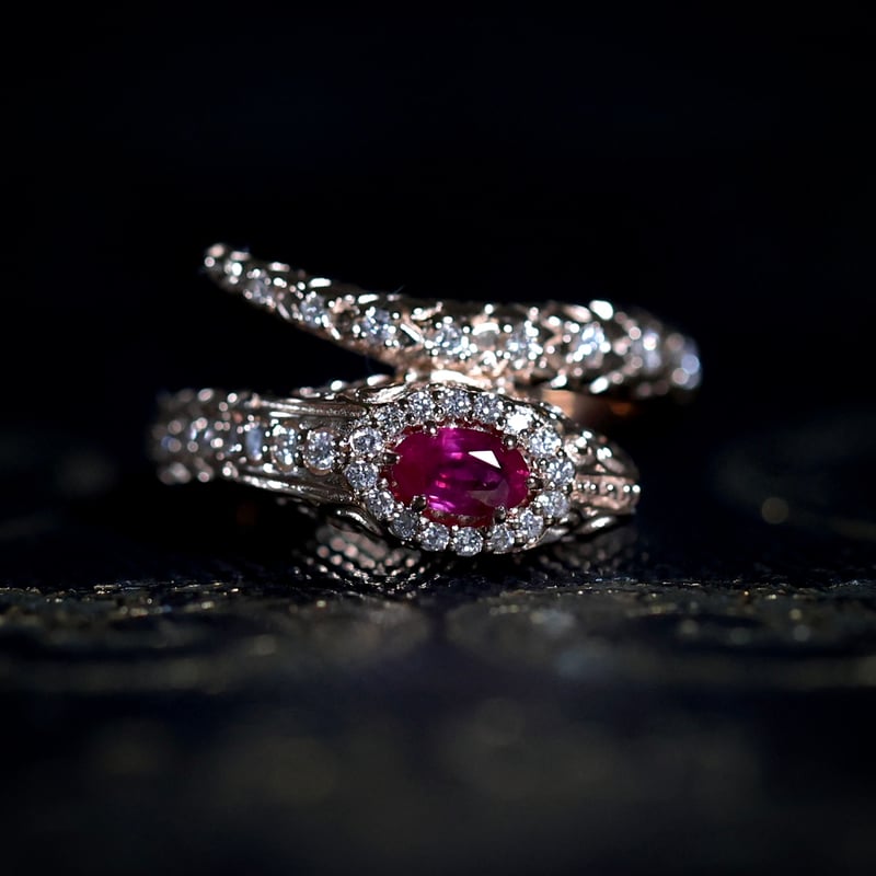 K18PG ルビーの王冠リング 未使用品 K18PG ルビーの王冠リング 未使用品 Zoé K18PG ルビー | Mayuranoir