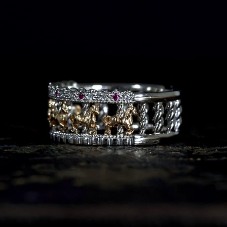 〈Special Collection〉Petit Carrousel K18YG＋PT ルビー