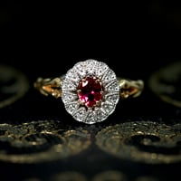 Benoîte K10YG＋PT ルベライト