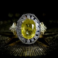 〈Special Collection〉Étoile de Noël K18YG＋PT カナリートルマリン