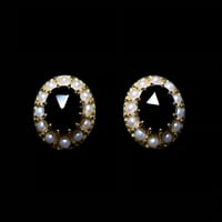 Grand Mélisande earring K18YGブラックオニキス