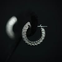 Benoîte hooppierce K18・PT ダイヤモンド