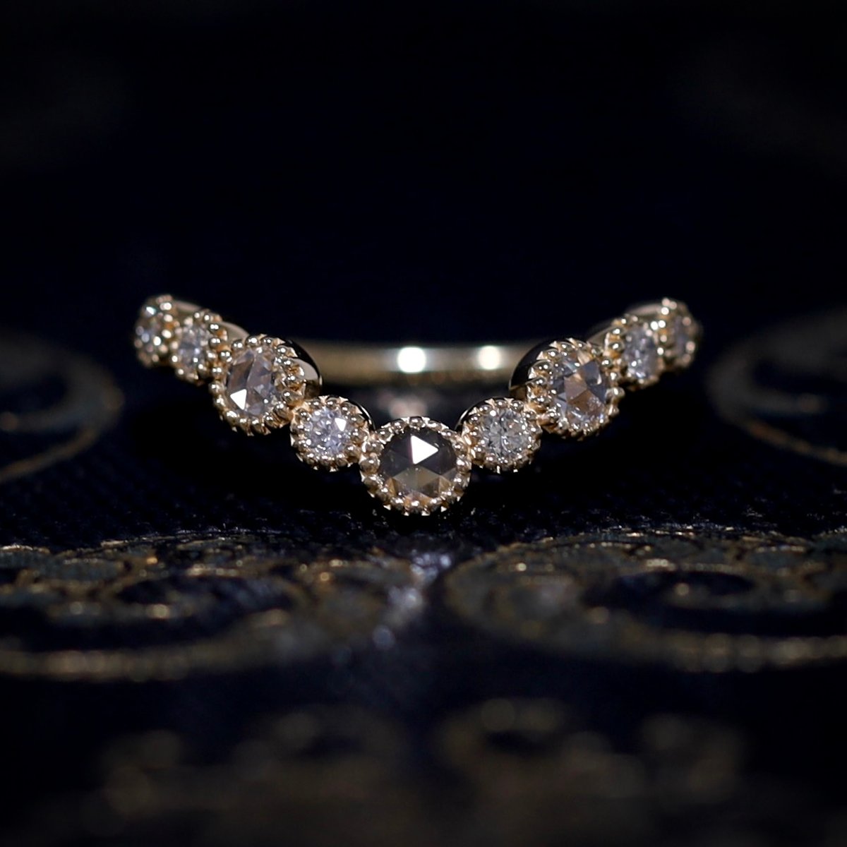 天然 ローズカット ダイヤモンド 計0.28ct F-SI2 PT950/850 楽天市場】Pt950【0.24ctUP】ローズカット ダイヤモンド 取り巻き