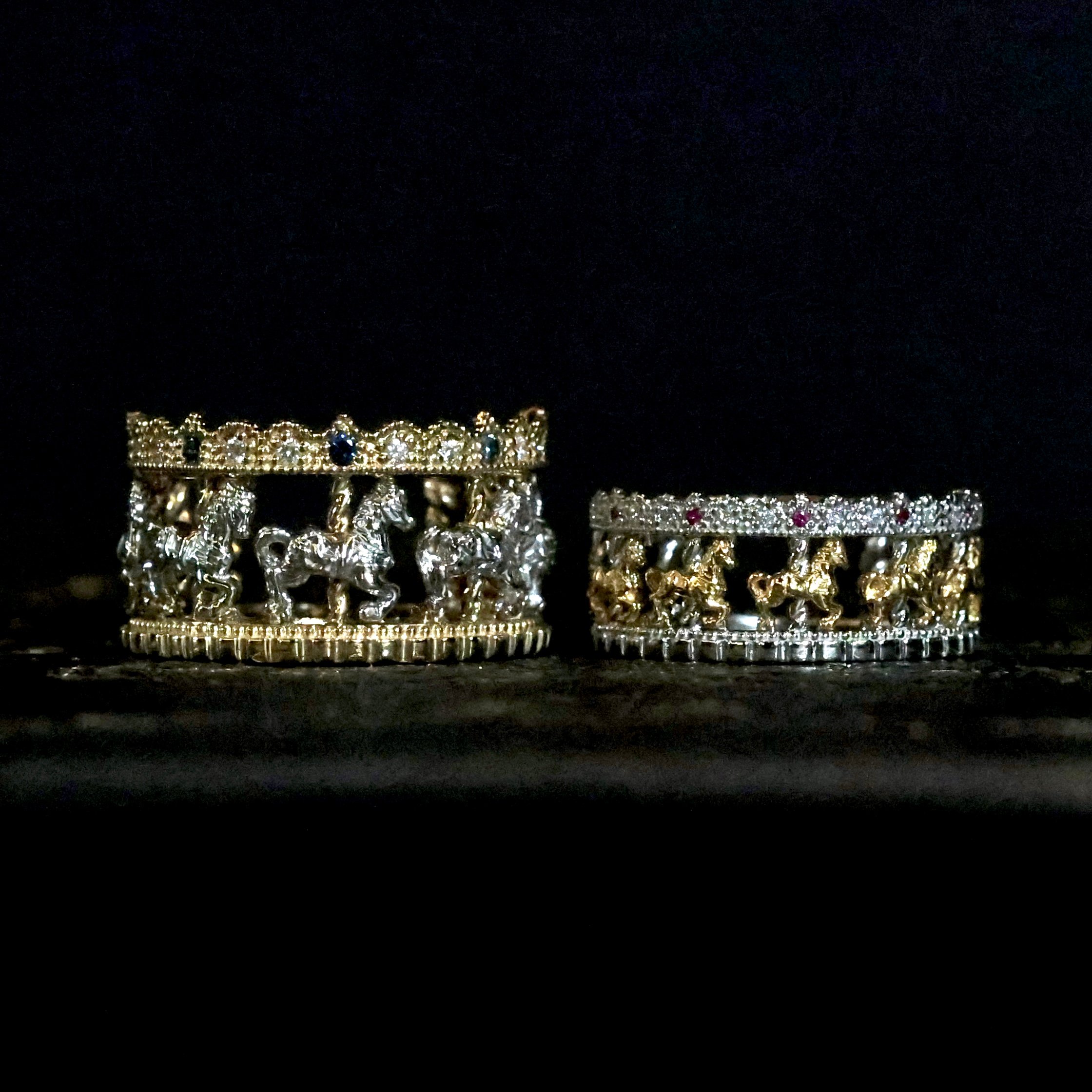 Special Collection〉Petit Carrousel K18YG＋PT ルビ
