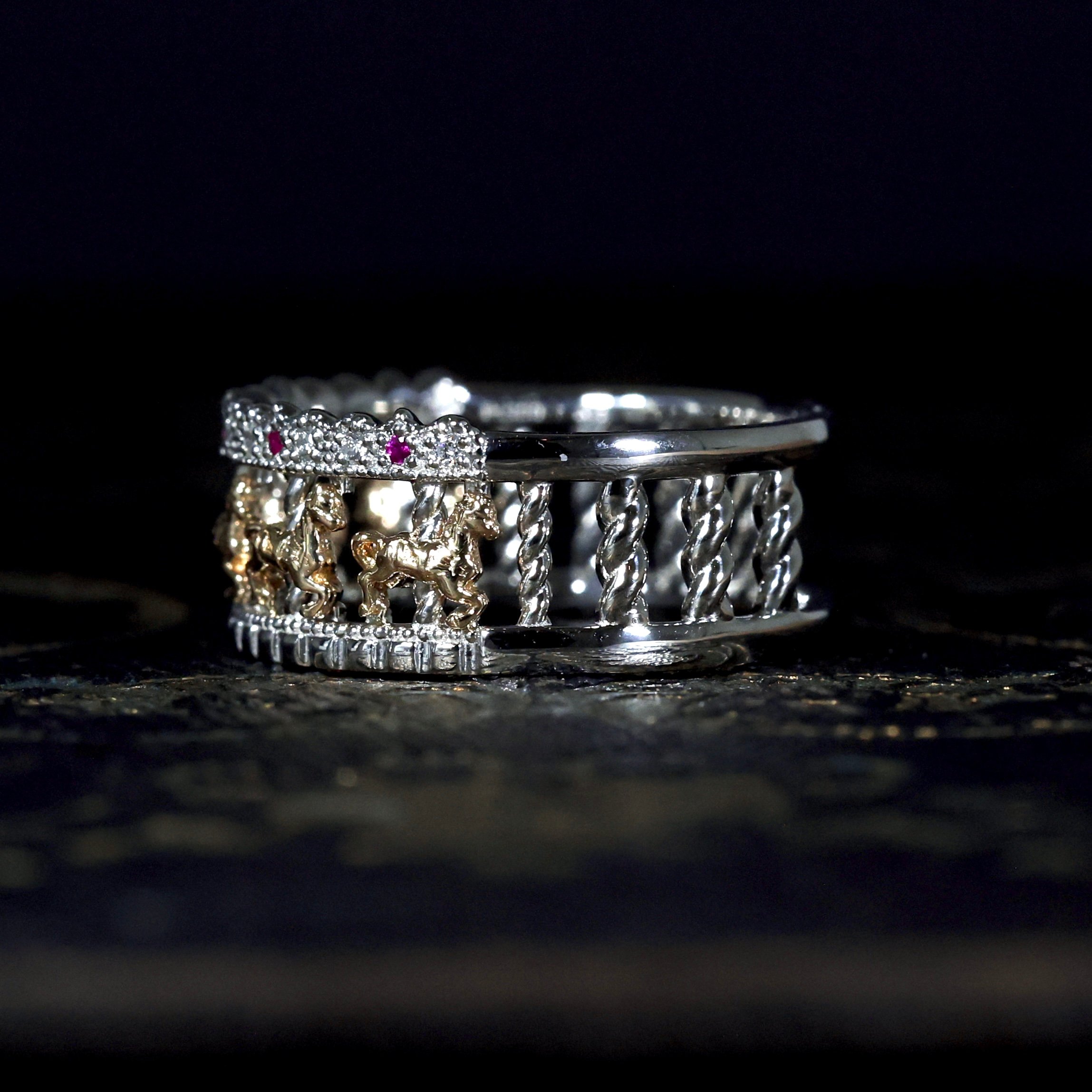 Special Collection〉Petit Carrousel K18YG＋PT ルビ