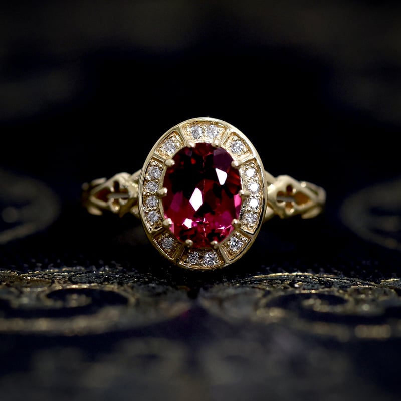 Roxanne K18YG ピンクトルマリン | Mayuranoir