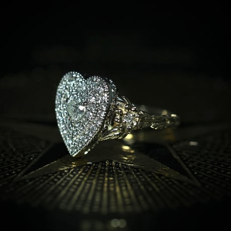 〈Special Collection〉Alexandra K18CG＋PT ハートダイヤモンド