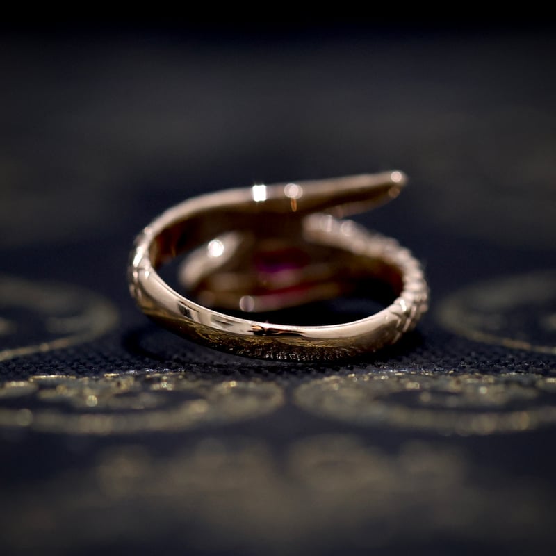 K18PG ルビーの王冠リング 未使用品 Zoé K18PG ルビー | Mayuranoir