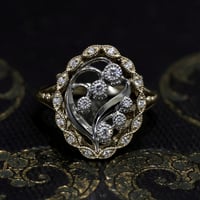 〈5月〜7月限定〉Muguet d'Opheliaリング K18CG＋PT ダイヤモンド