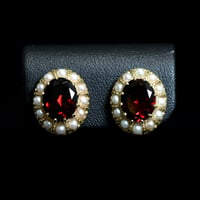 Grand Mélisande earring K18YG ガーネット