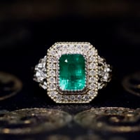 〈スペシャルコレクション〉Alexandra K18CG＋PT エメラルド