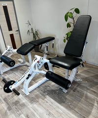 ノーチラス　XP　レッグエクステンション&プローンレッグカールSET（プレートロード）　中古